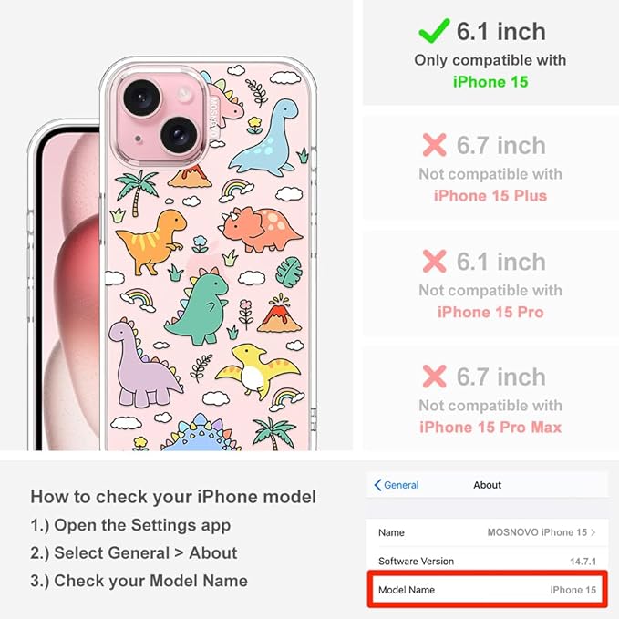 MOSNOVO Case for iPhone 15 - Image 2