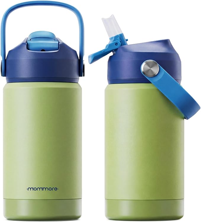 Mommore Kids Water Bottle 12 oz, Insulated Stainless Steel Water Bottle by mommore