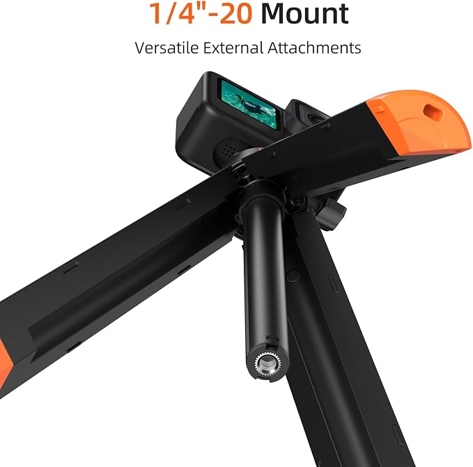 TELESIN 4 in 1 Selfie Stick Floating Hand Grip Tripod Waterproof Extendable - Image 7
