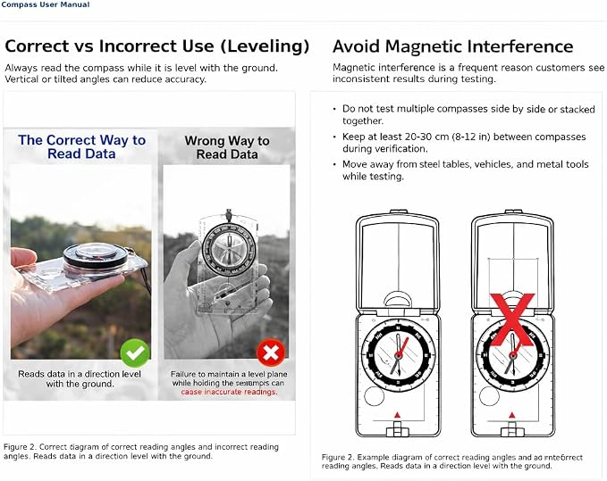 Orienteering Compass with Sighting Mirror - Image 5