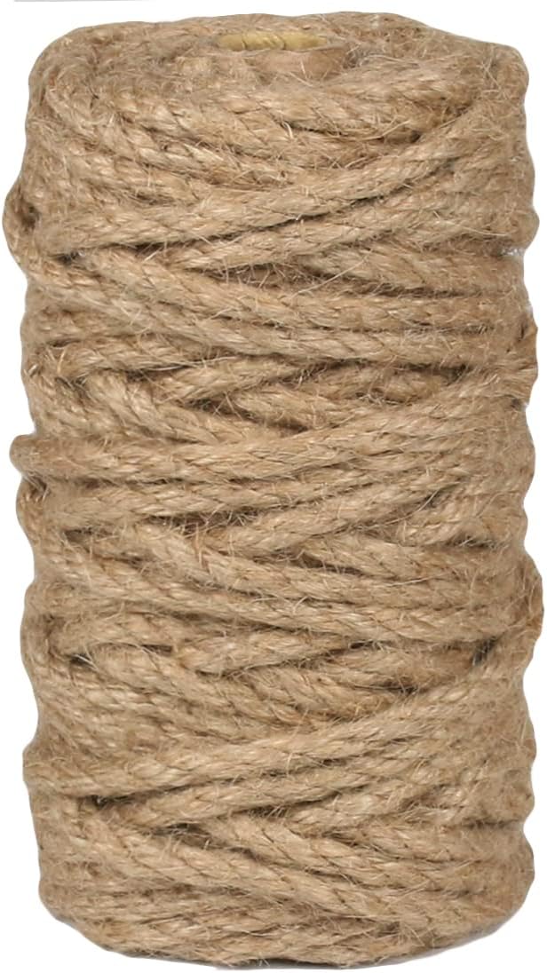 PerkHomy Jute Twine String 6mm Natural Thin Ribbon by PerkHomy