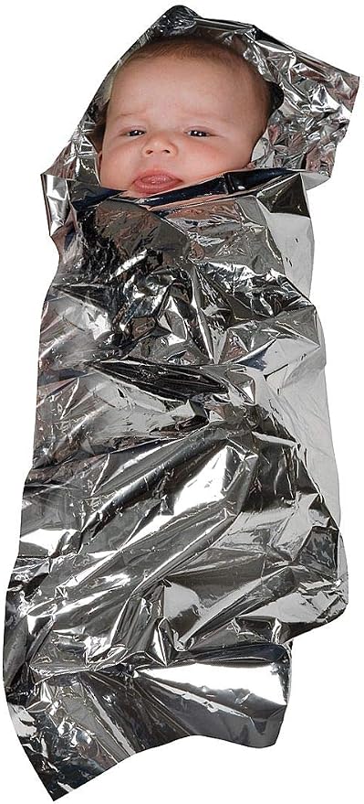 MABIS Sterile Foil Baby Bunting Emergency Heat-Conserving Baby Blanket by Mabis