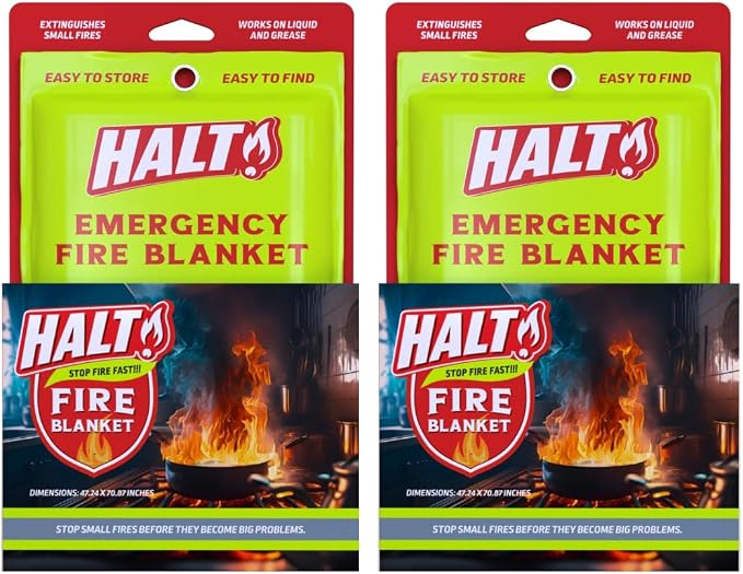 HALT! Emergency Fire Blanket by HaltFireSafetyProducts