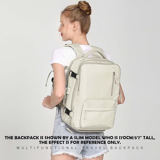 WONHOX Large Travel Backpack Carry on Flight Approved Laptop Work Business - Image 9