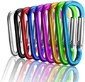 Carabiner Clips, Upins Aluminum Locking Spring Hook Keychain D Shape Heavy Duty by UPINS