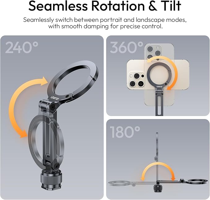 Ulanzi MA07 Magnetic Phone Tripod Mount - Image 4