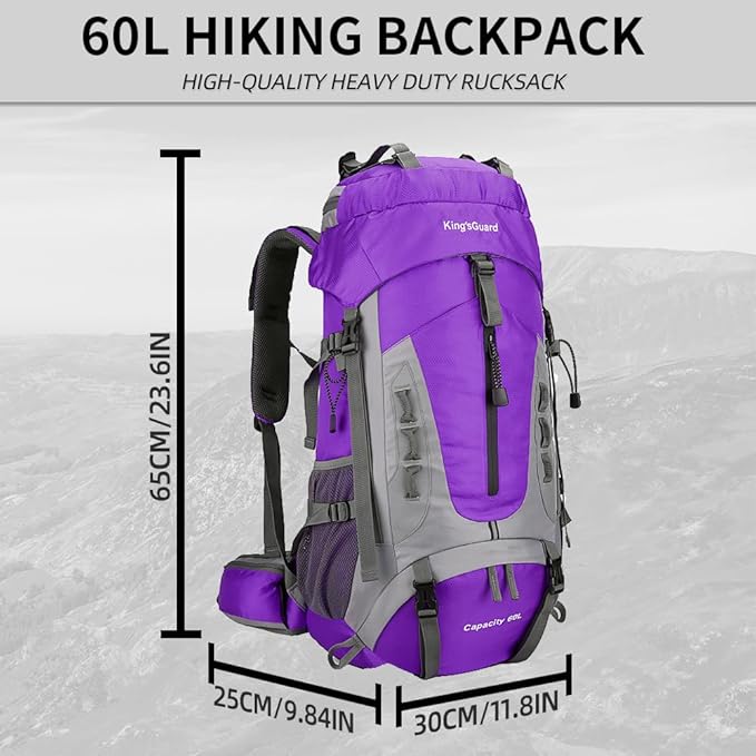 King'sGuard 60L Hiking Backpack - Image 5