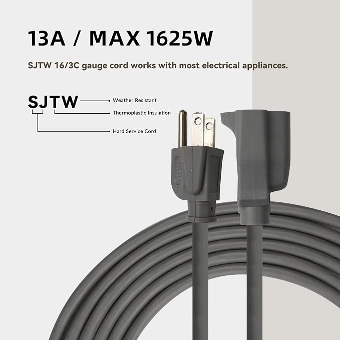 6ft Outdoor Extension Cord for Christmas Decorations - Image 6