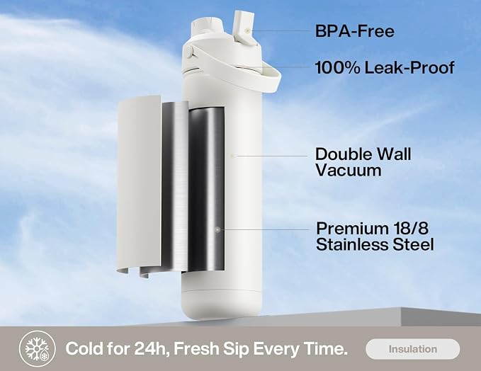 POWCAN 26 oz Insulated Water Bottle - Image 2