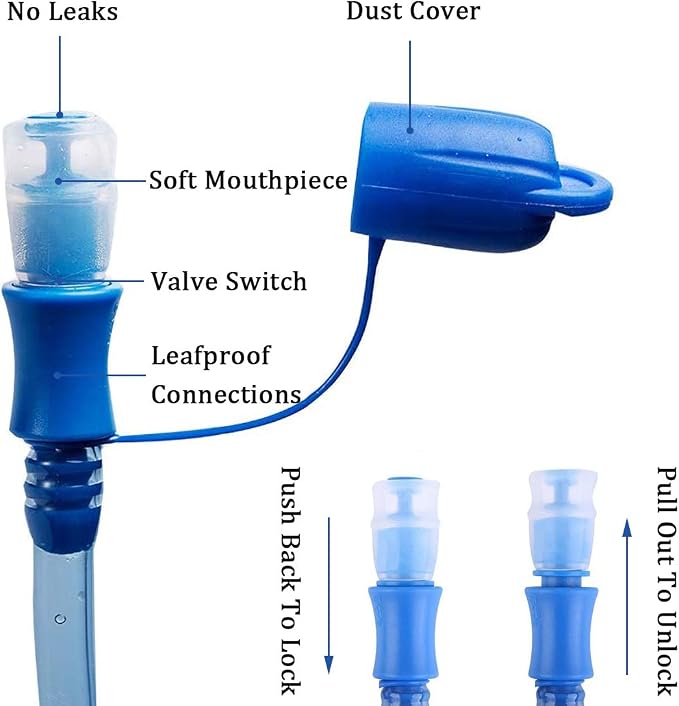 HEIKLN Hydration Bladder 1.5L-2L-2.5L-3L, Leak Proof Water Reservoir, BPA Free - Image 4