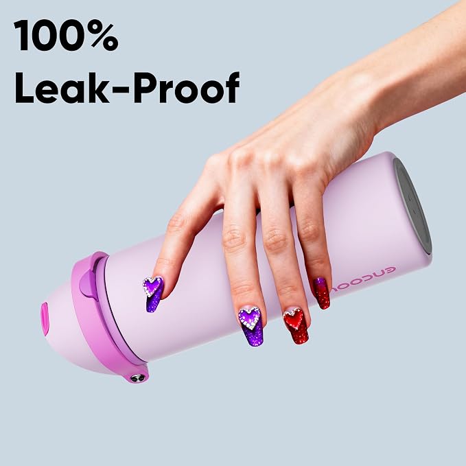 Insulated Water Bottle with Straw - Image 6