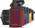 WATERSY Half Gallon Water Bottle Insulated, BPA Free&Leak Proof, 64oz Stainless by Watersy