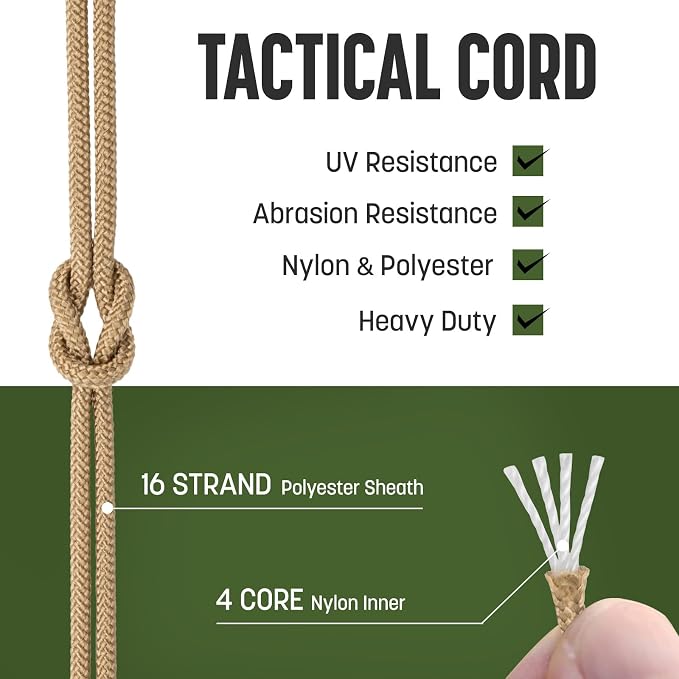 2.4mm Paracord 275LBS 100FT Rope Cord - Image 3