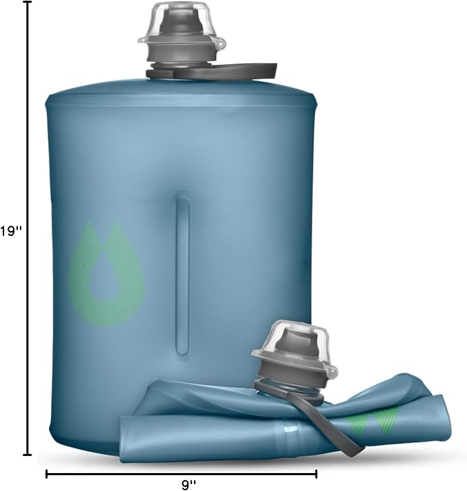 HydraPak Stow Collapsible Water Bottle – 350ml, 1L – Ultralight, Leak-Proof - Image 7