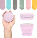 Collapsible Travel Cup with Lid by zhuzhiloono