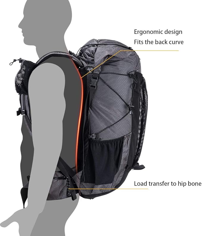 Naturehike 65L Internal Frame Hiking Backpack - Image 3