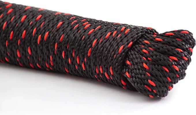 Rope Ratchet 1/4" 50 ft Braided Polypropylene Utility Cord, Weather Resistant - Image 6