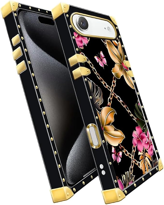 for iPhone 17 Air Case Luxury Golden Decoration - Image 3