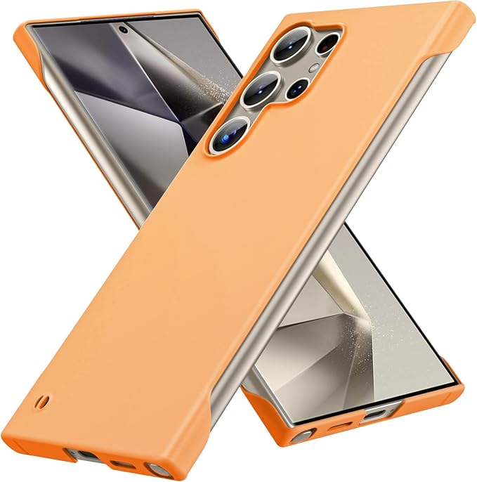 GRECAZO Slim Borderless for Samsung Galaxy S24 Ultra Phone Case 6.8" Ultra-Thin by GRECAZO