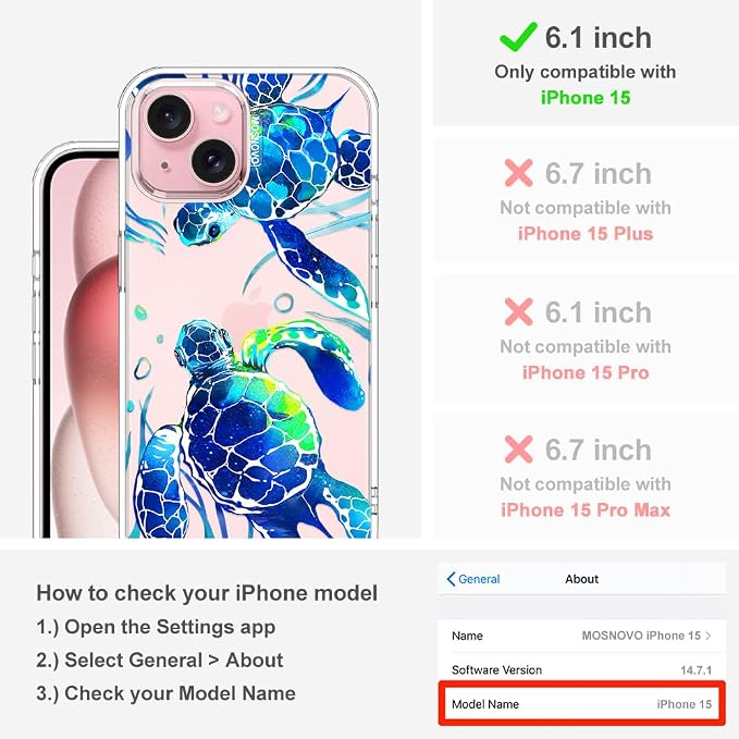 MOSNOVO Case for iPhone 15 - Image 2