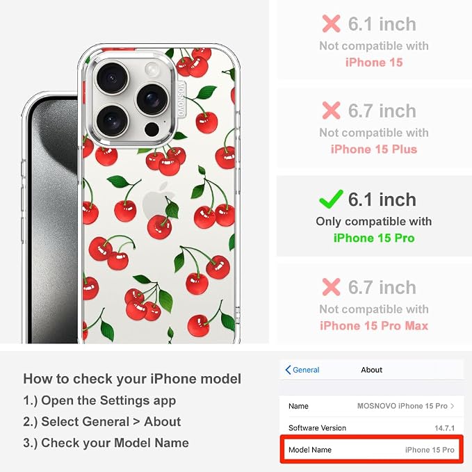 MOSNOVO Case for iPhone 15 Pro - Image 2