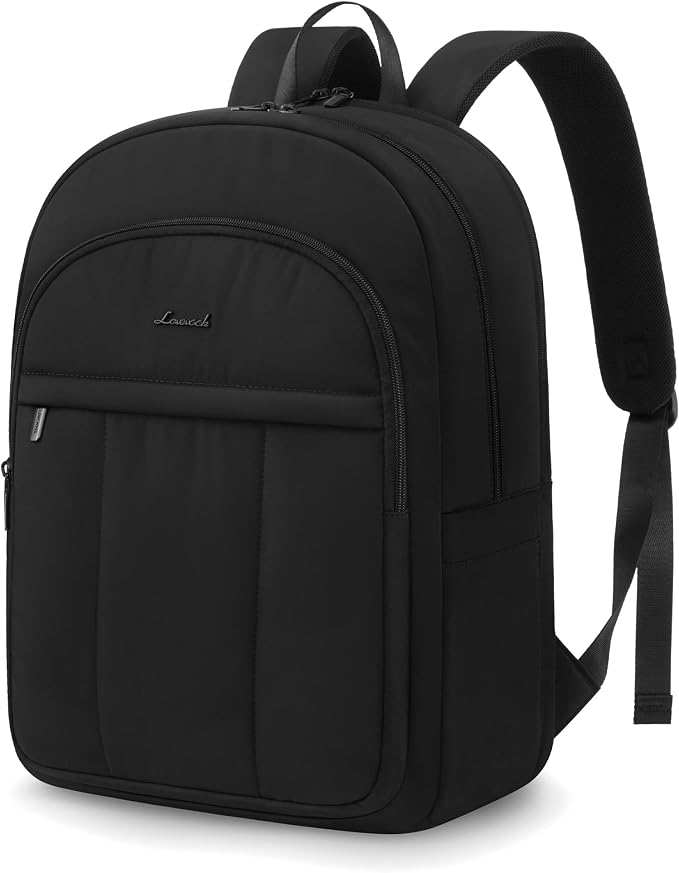 LOVEVOOK Laptop Backpack for Women, Puffer Travel Bag Fits 17 Inch Laptop by LOVEVOOK