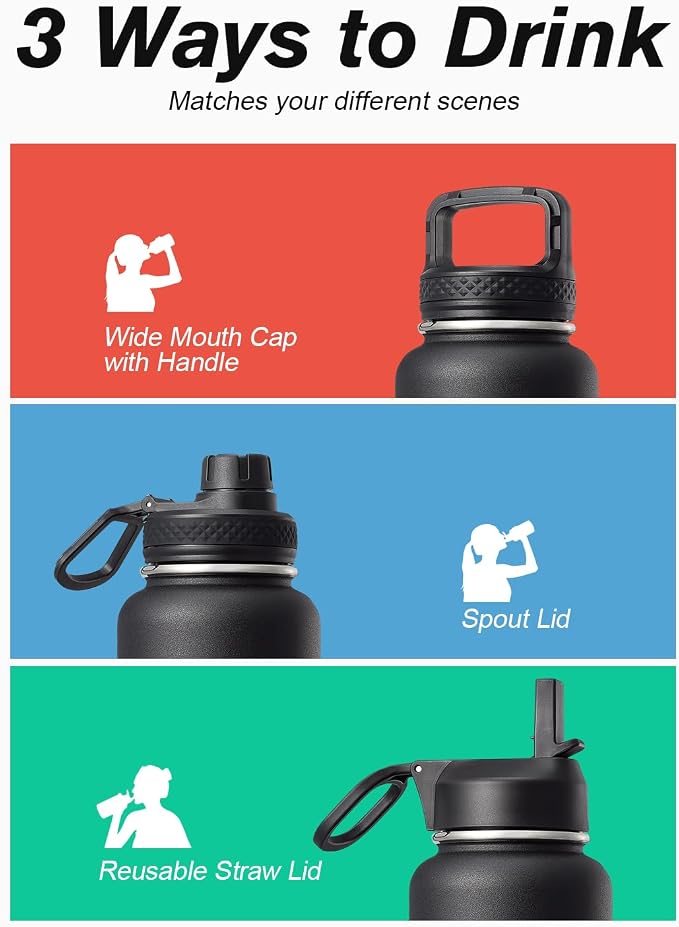 Water Bottle 40 oz Insulated - Image 5