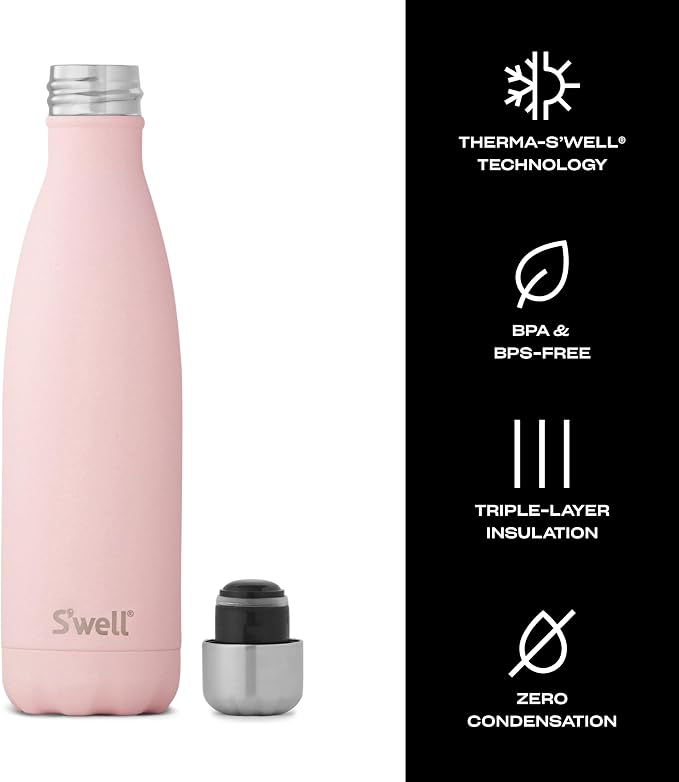 S'well Stainless Steel Water Bottle, Triple Layered Vacuum Insulated Containers - Image 4
