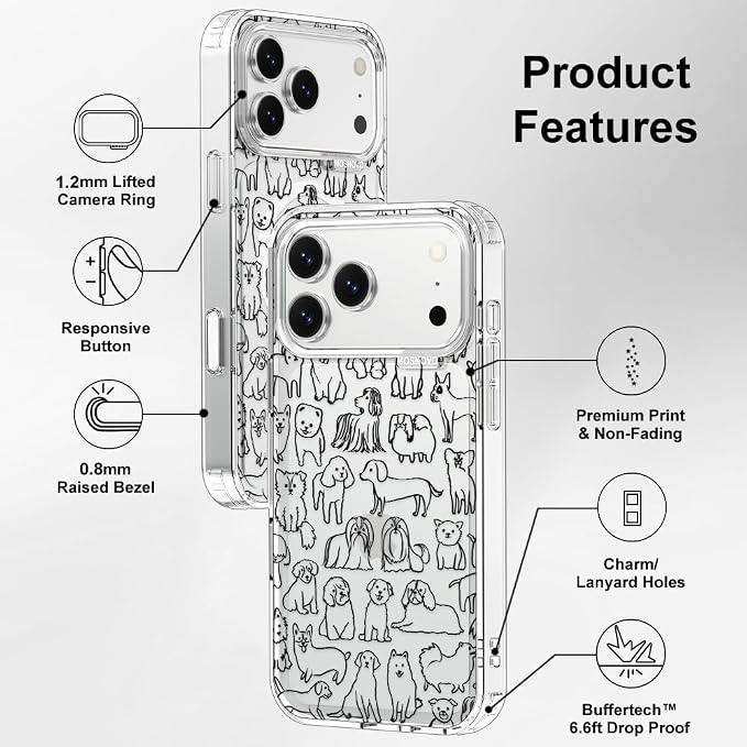 MOSNOVO for iPhone 17 Pro Max Case | Military Grade 6.6ft Drop Tested | Camera - Image 7