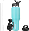 HYDROWION 32oz Stainless Steel Water Bottle, Double Wall Vacuum Insulated Water by HYDROWION