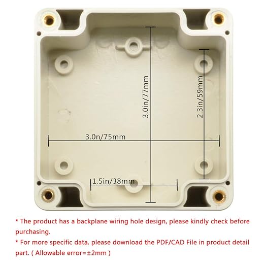 LeMotech ABS Plastic Junction Box Dustproof Waterproof IP65 Electrical - Image 5