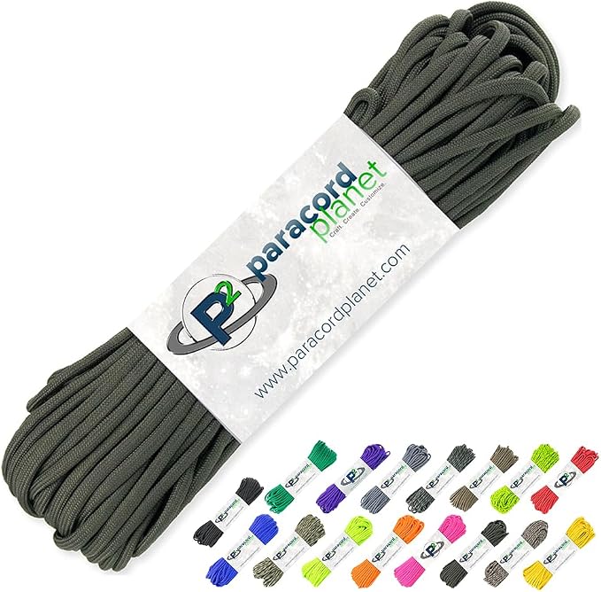 Paracord Planet 100' Hanks Parachute 550 Cord Type III 7 Strand Paracord Top 40 by ParacordPlanet