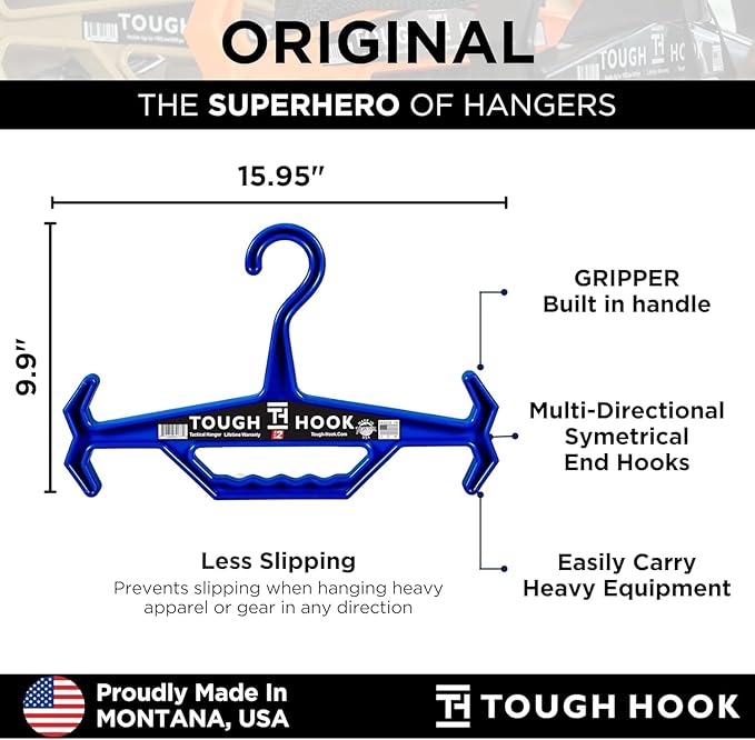 Tough Hook Original Heavy Duty Hangers – The Superhero of Hangers USA-Made - Image 6