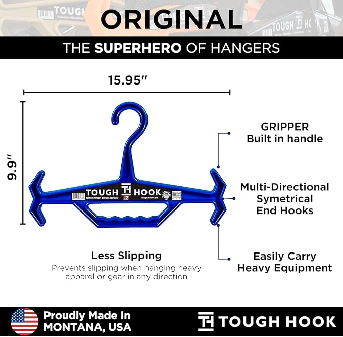 Tough Hook Original Heavy Duty Hangers – The Superhero of Hangers USA-Made - Image 6