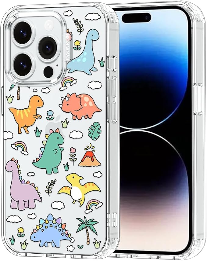 MOSNOVO for iPhone 14 Pro Case | Military Grade 6.6ft Drop Tested | Clear by Mosnovo