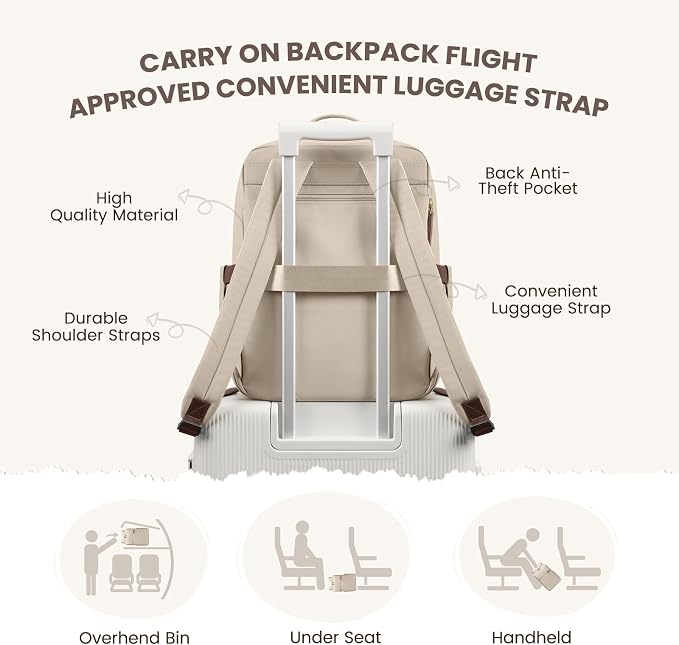 Laptop Backpack for Women, Work Business Traval Computer Backpacks - Image 6