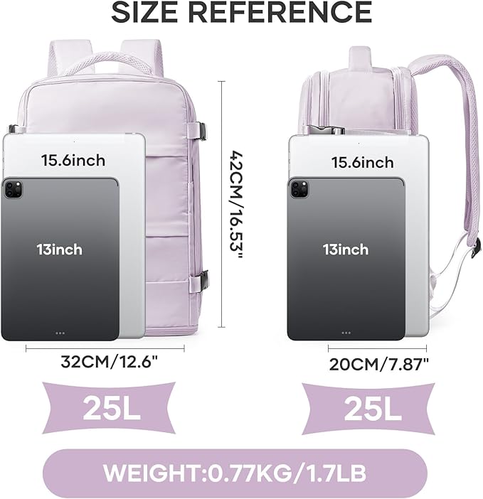 coowoz Large Travel Backpack For Women Men, Carry On Backpack, Hiking Backpack - Image 3