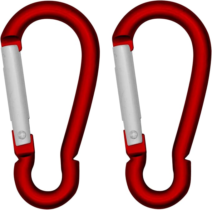 LESHIRY Large Carabiners Keychain 3" Aluminum D Shape Premium Durable D-Ring by LESHIRY