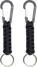 BRAVESHINE Paracord Keychain Carabiner Clip, D Ring Lanyard Hanger Stroller Hook by BRAVESHINE