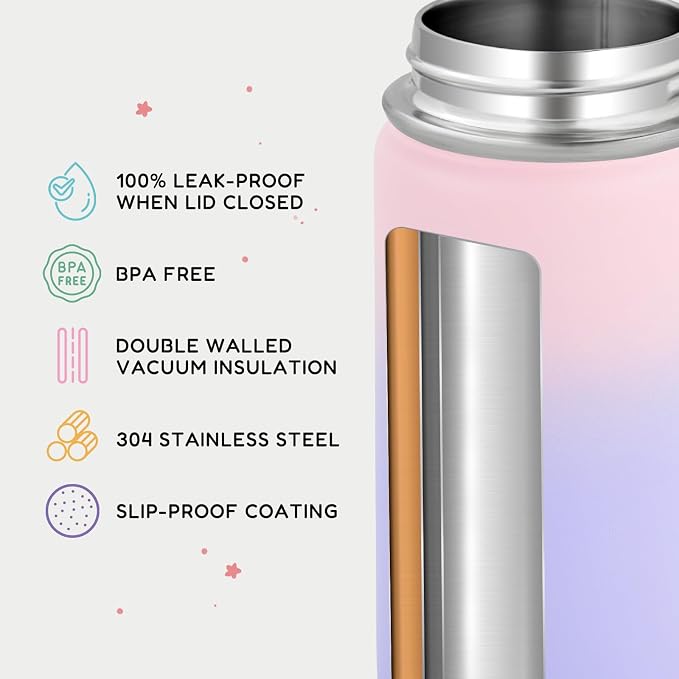 12oz Kids Water Bottle for School, Toddler Water Bottles - Image 3