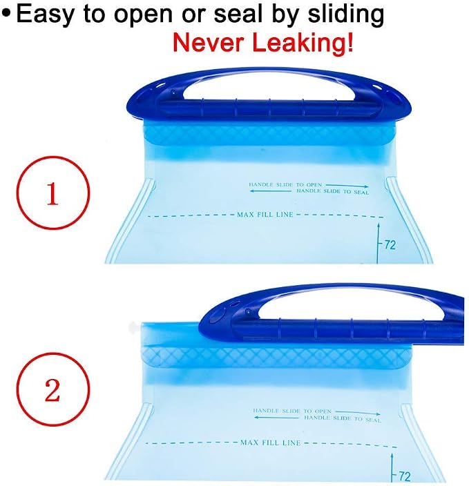 WACOOL 2L 2Liter 70oz 3L 3Liter 100oz BPA Free PEVA Hydration Pack Bladder - Image 3
