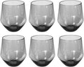 Angle 18 oz Durable Acrylic Stemless Wine Glasses, Shatter-Resistant and by AbodeHomewares-TheDesignDestinationforTabletopDrinkwareKitchenandPet