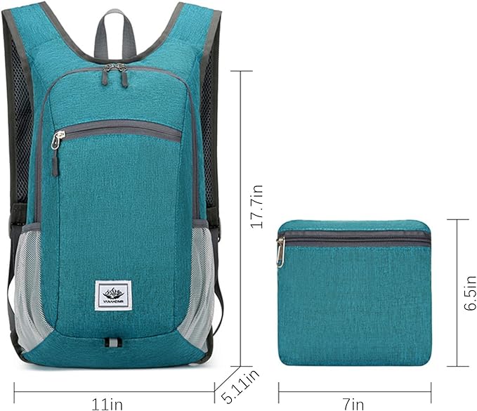 DOJUNS Hiking Backpack 15L Small Travel Backpack Lightweight Foldable Daypack - Image 6