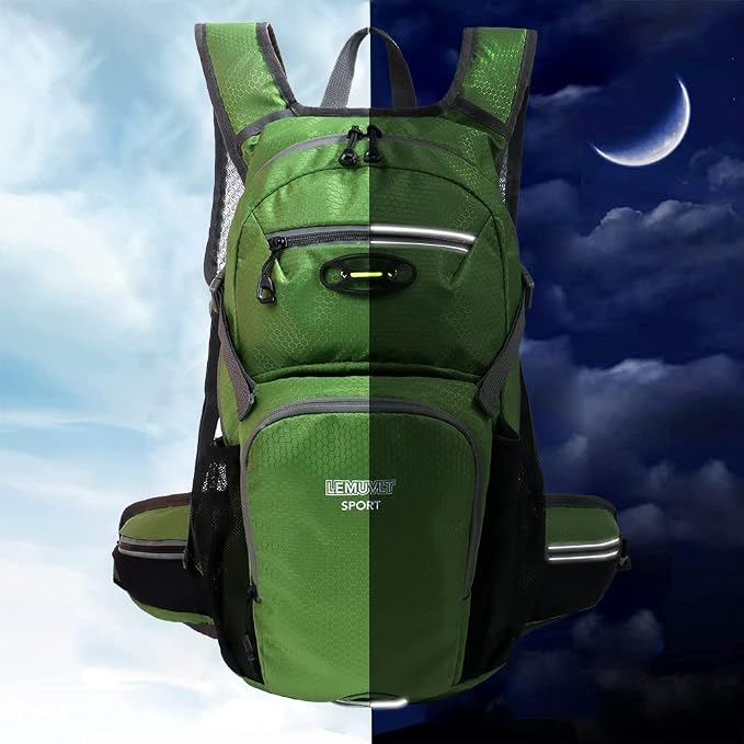 Hiking Daypack Waterproof Biking Backpack 15L Lightweight Durable Backpack - Image 7