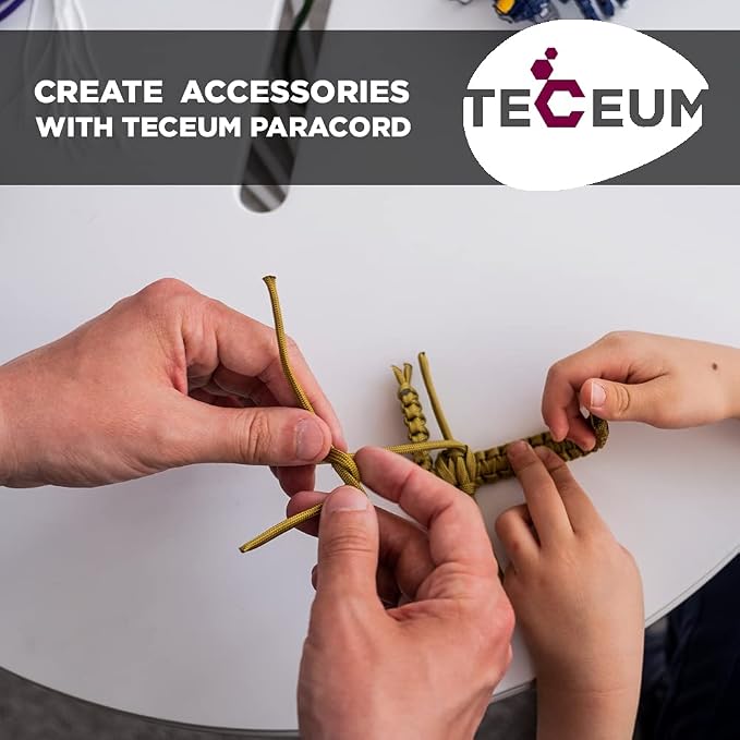 TECEUM 5/32" Paracord Rope 1000 – 1000ft / 200ft / 100ft / 50ft – Tactical - Image 7