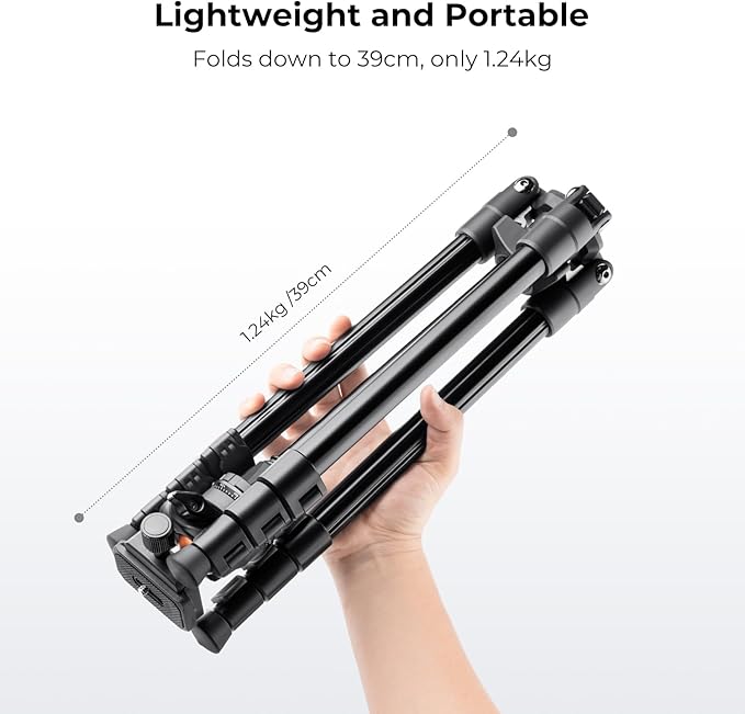K&F CONCEPT 64 inch/163 cm Camera Tripod, Lightweight Travel Outdoor DSLR - Image 3