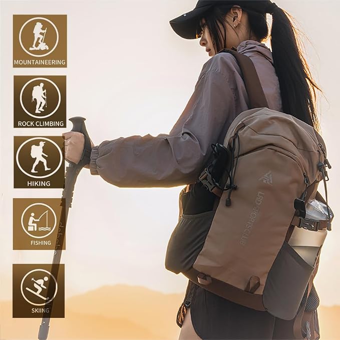 AUGUR hiking backpack small outdoor backpack women men lightweight back pack - Image 2