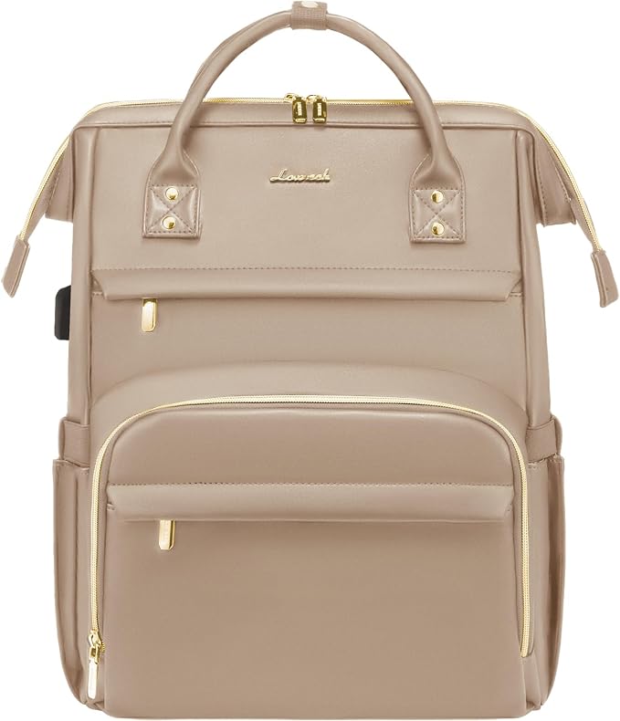 LOVEVOOK Leather Laptop Backpack by LOVEVOOK