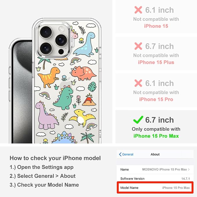 MOSNOVO Case for iPhone 15 Pro Max - Image 2