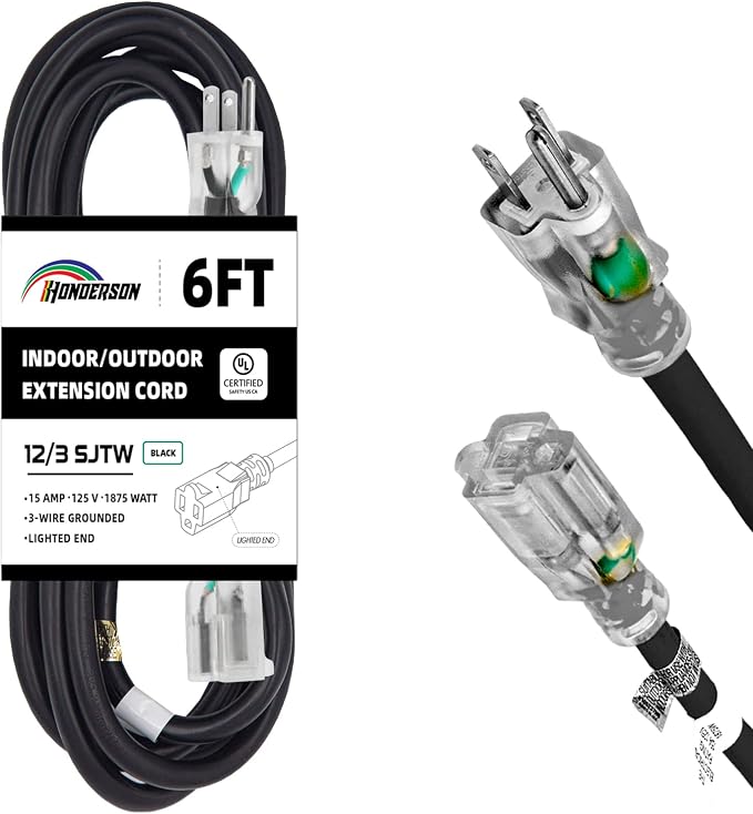 Indoor Outdoor Extension Cord Weatherproof by HONDERSON